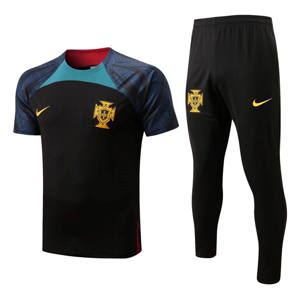 Camiseta Portugal Conjunto Completo 2022/23 Negro Azul